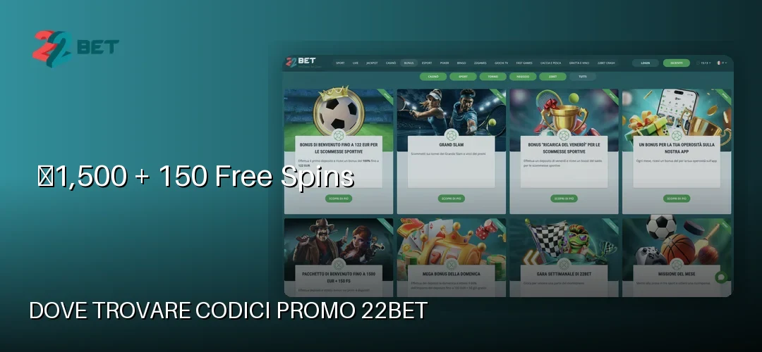 22bet promotional banner